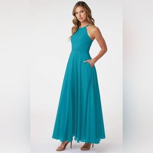 Azazie dress in colour Jade, size 16A.